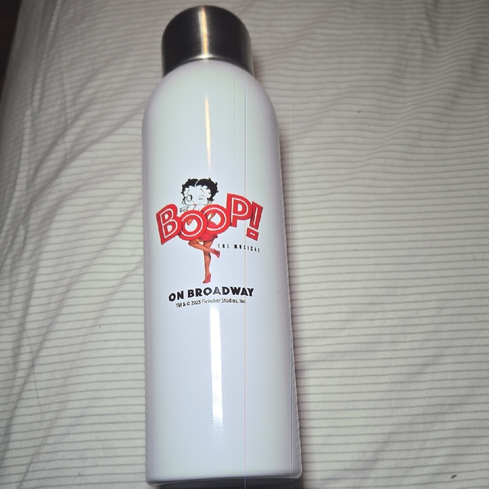 Betty Boop White Stainless Steel Bottle
